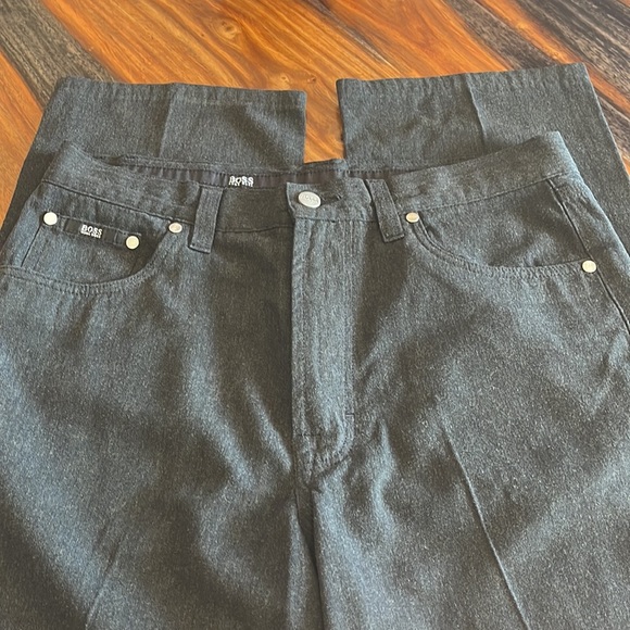 Vintage Hugo Boss Pants  (Alabama) Charcoal size 34-34 5 Pocket Mint Condition - Picture 5 of 13
